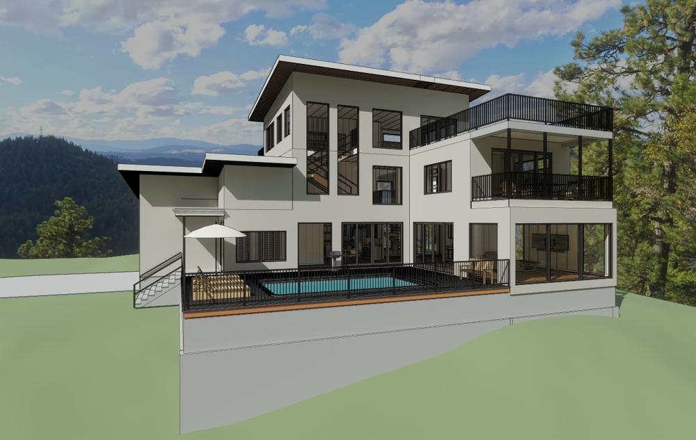 Lake Austin hill top view